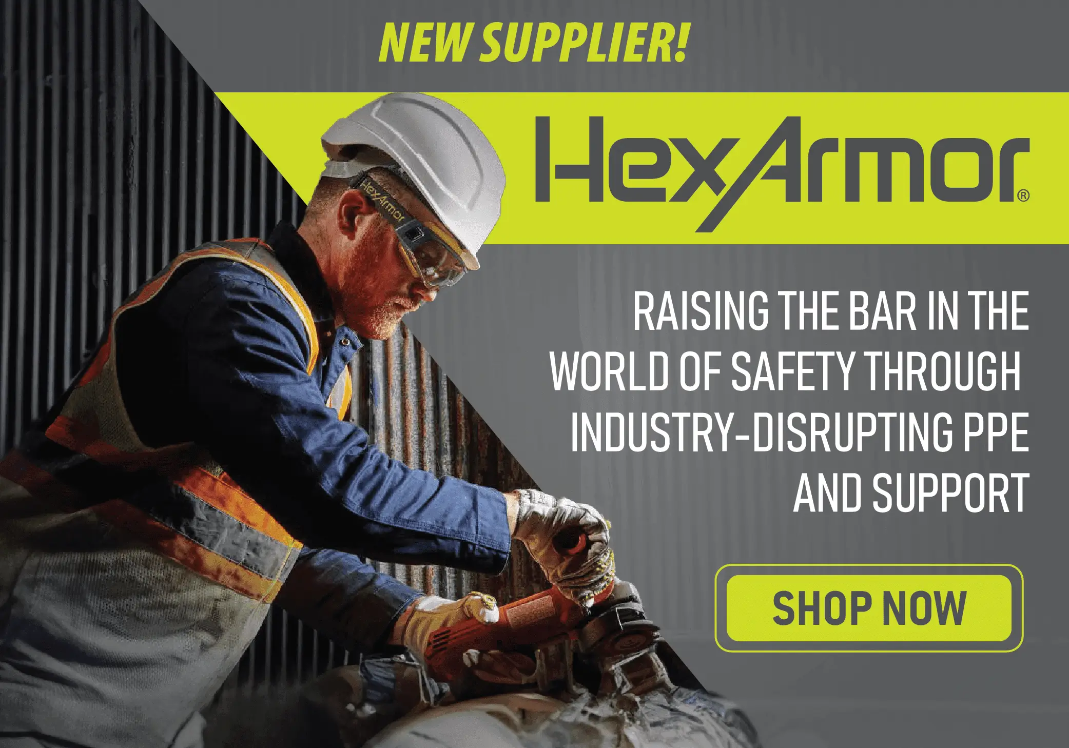 Worker using HexArmor gloves for safety and precision.
